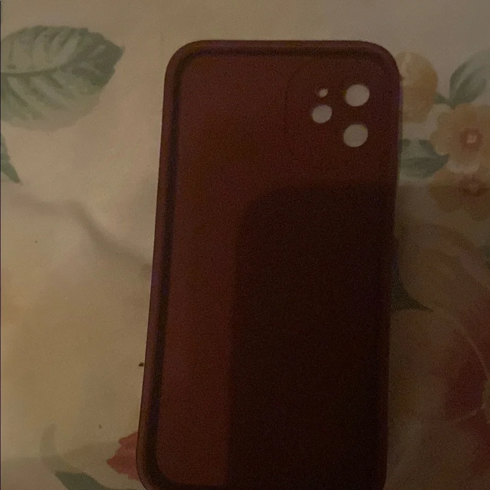 Red Silicone Phone Cover with Camera Cutout